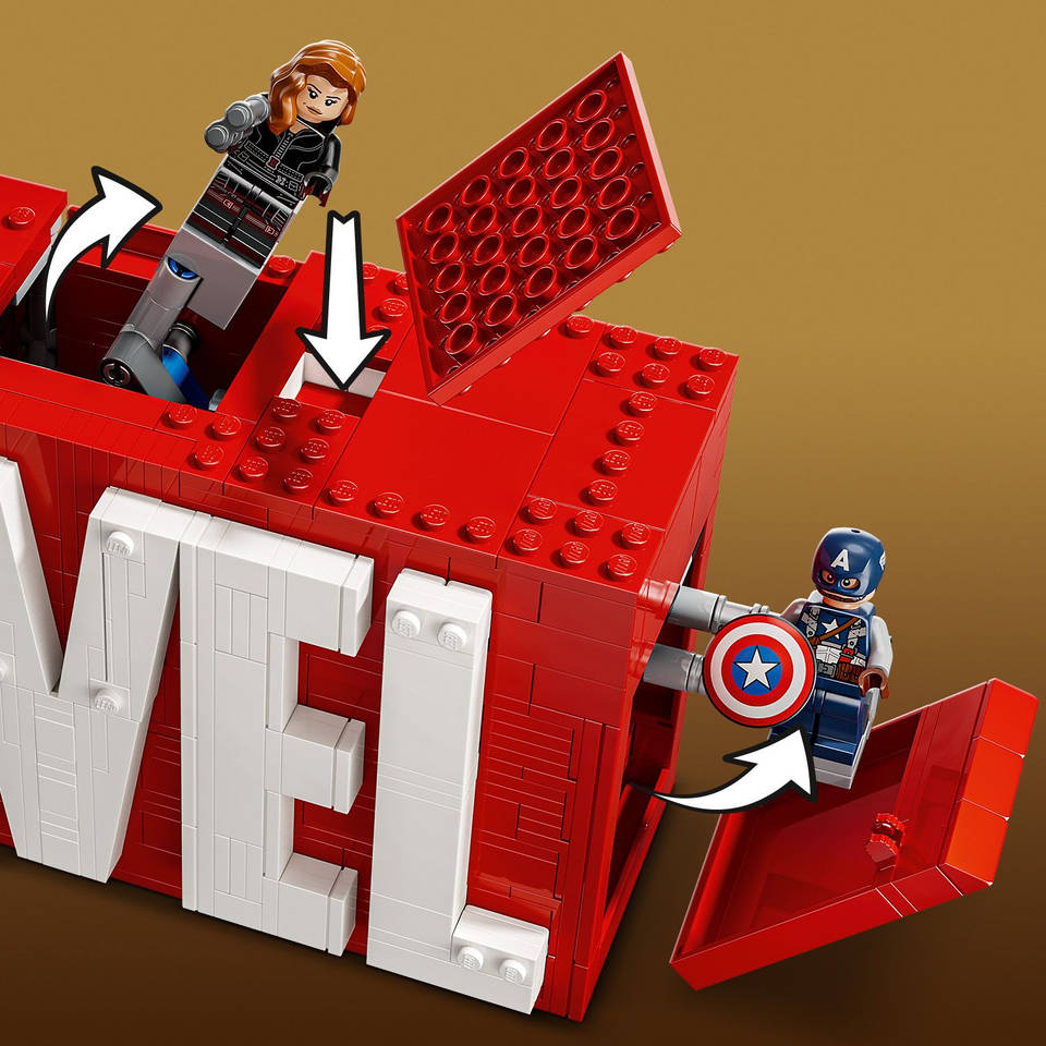 LEGO Marvel: MARVEL logo en minifiguren 76313