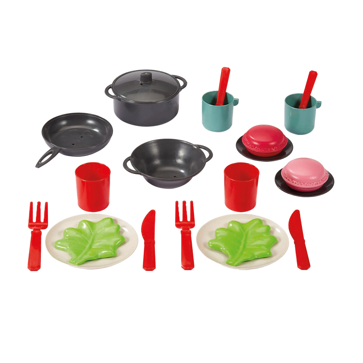 Ecoiffier 100% Chef Theeset in Tas, 22dlg.