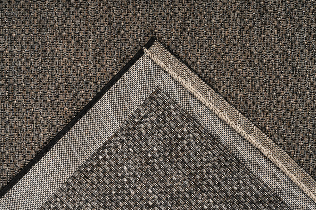 Outdoor-Kurzflorteppich SPLASH 100 - grau-braun - 80x150 cm