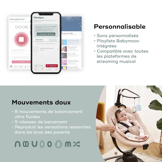 Balancelle Swoon Evolution Connect   Mocca        de               Babymoov