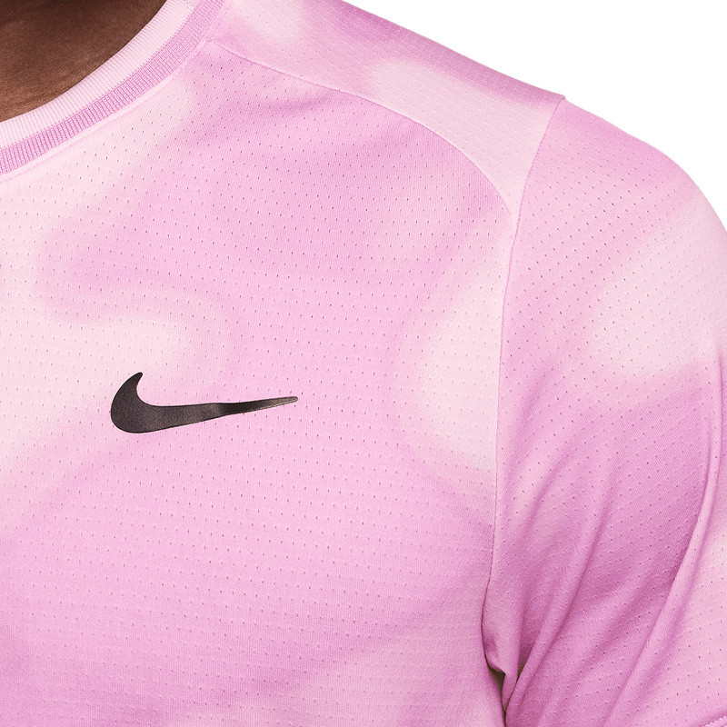 Tee-shirt de tennis Nike Court Dri-Fit Advantage rose