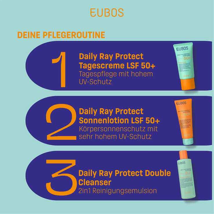 Eubos Daily Ray Protect Body Care Lotion LSF 50 + , 125 ml