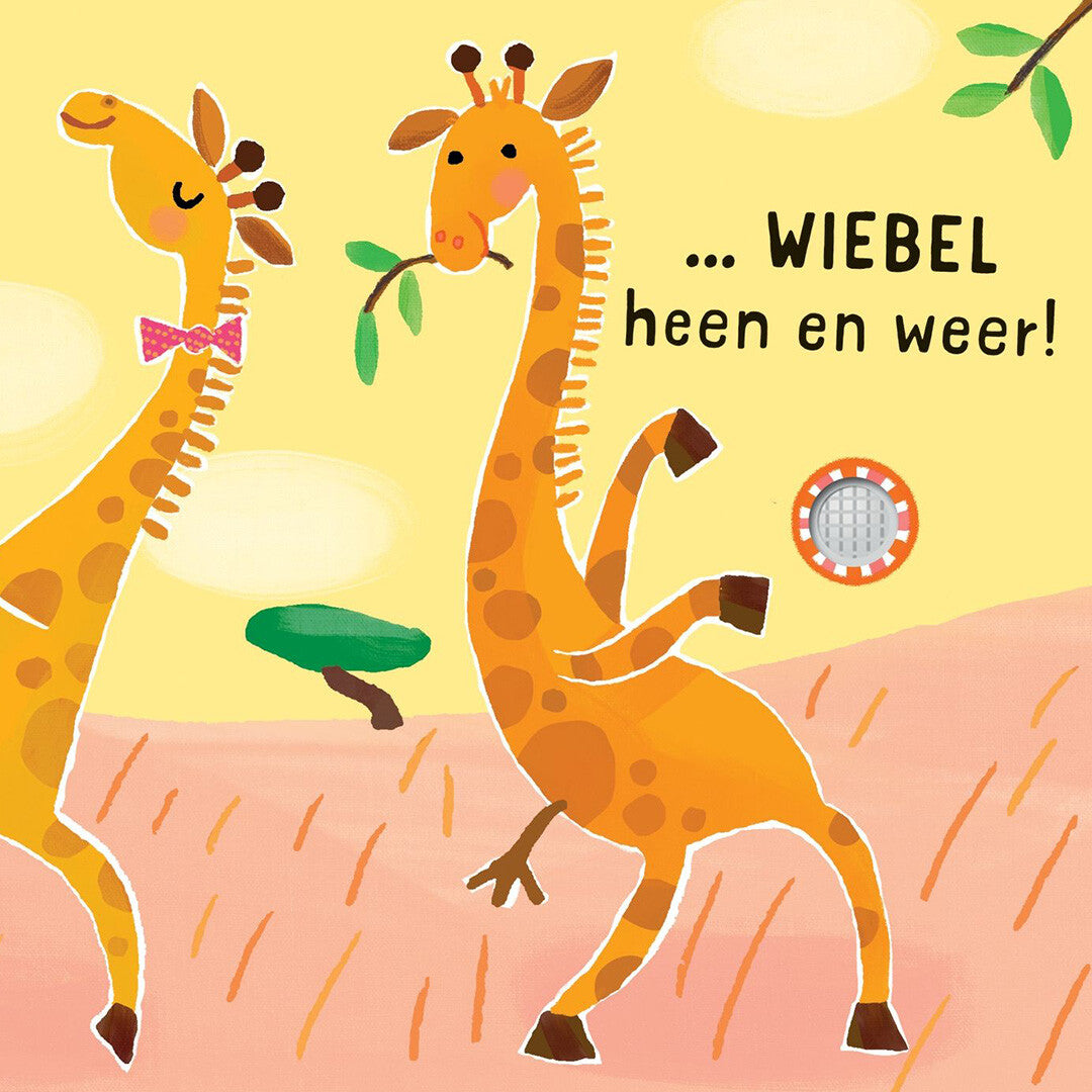 Uitgeverij usborne geluidenboek muziek en dans - giraffen