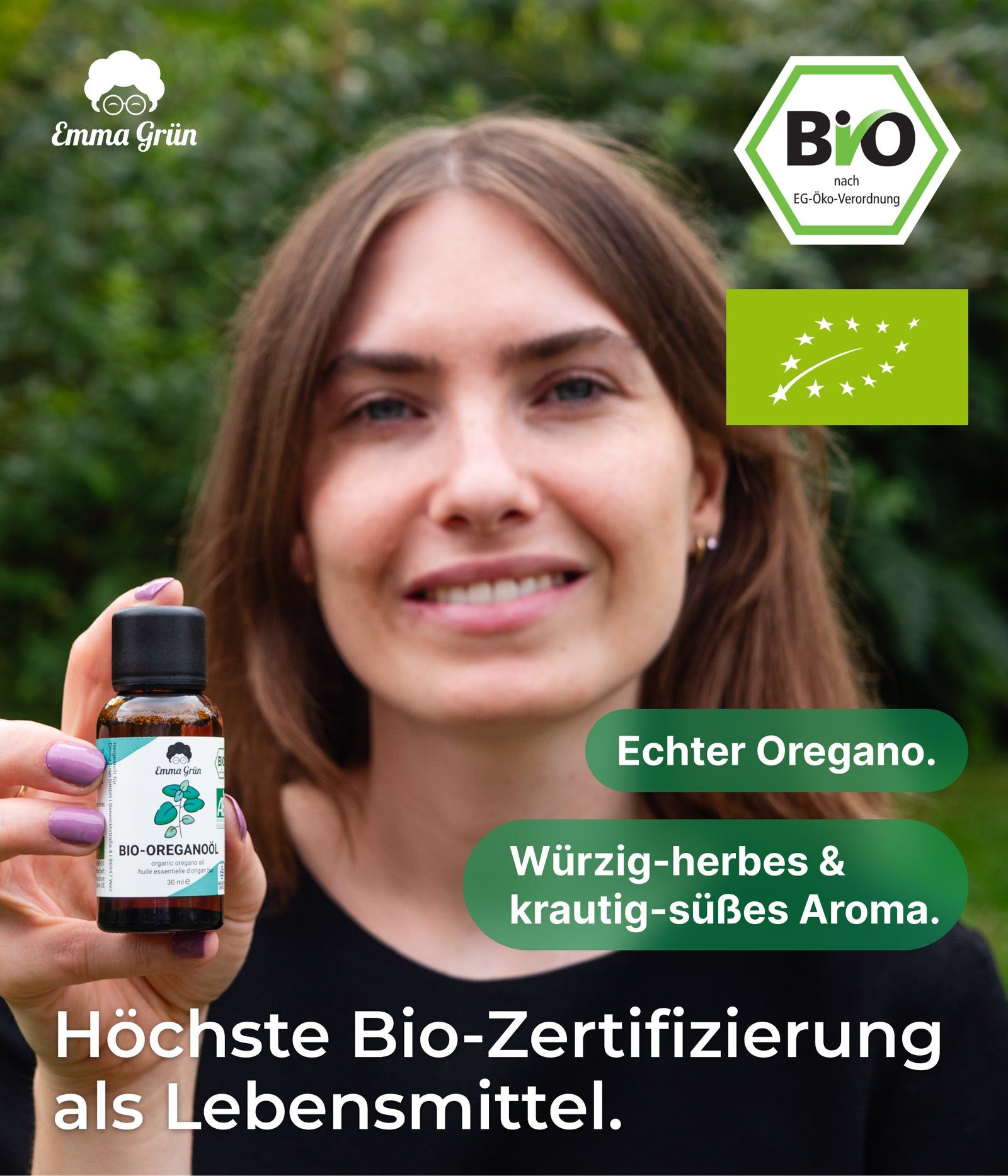 Emma Grün® ätherisches Bio Oreganoöl naturrein & hochdosiert