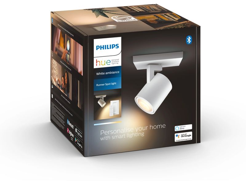 Philips Hue White Ambiance Runner Spot inkl. Dimmschalter W Flexibles Licht für jeden Raum