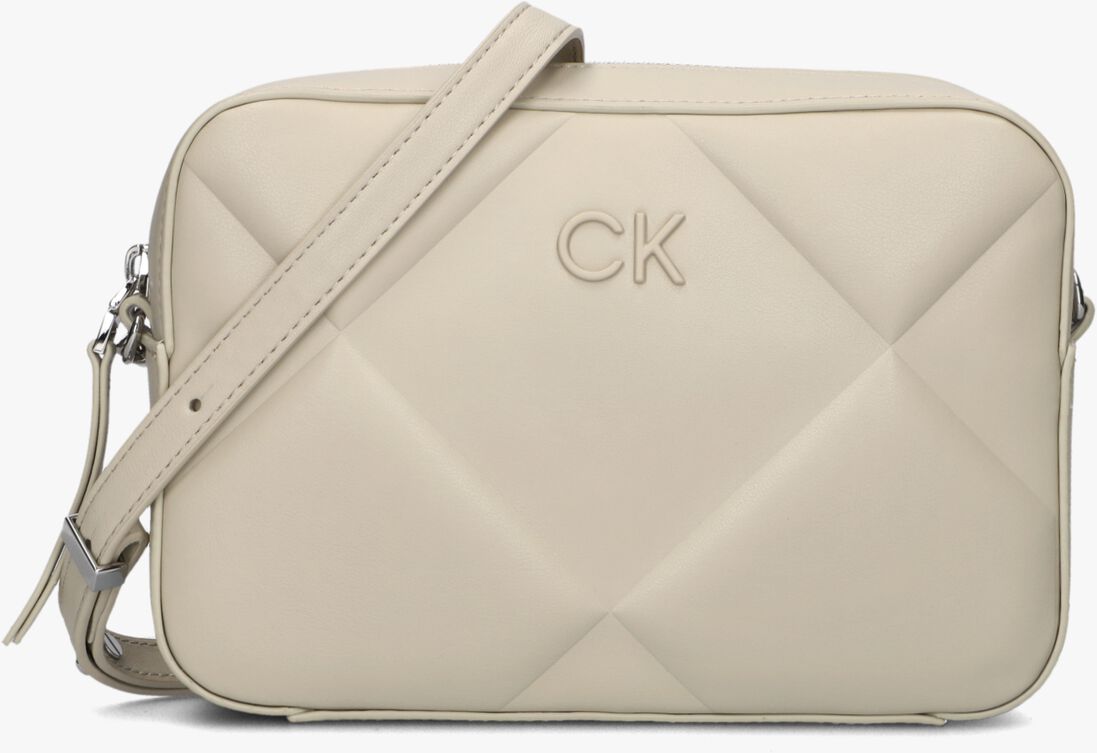 CALVIN KLEIN beige calvin klein schoudertas quilt camera bag 1