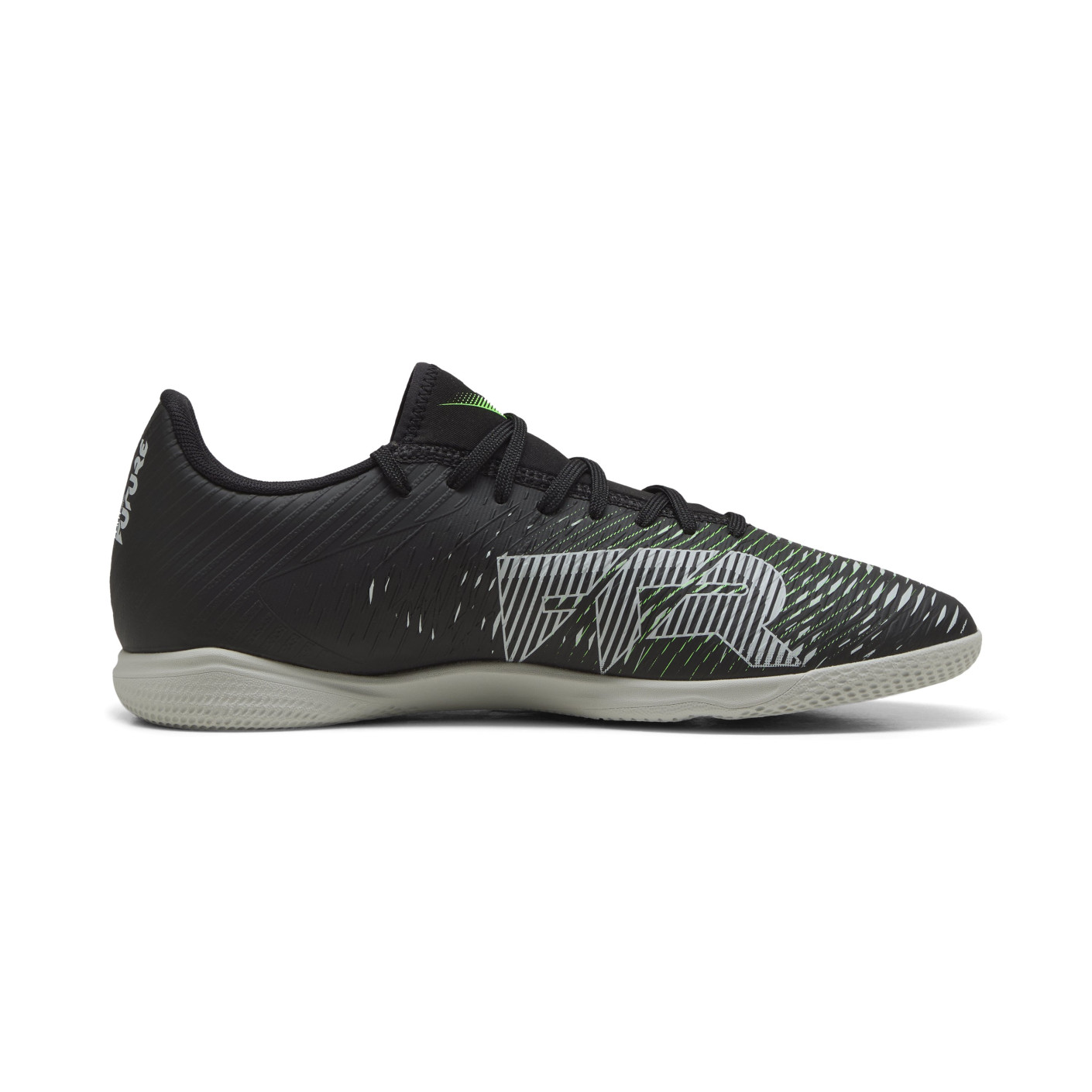 PUMA Future 8 Play Zaalvoetbalschoenen (IN) Zwart Grijs Groen