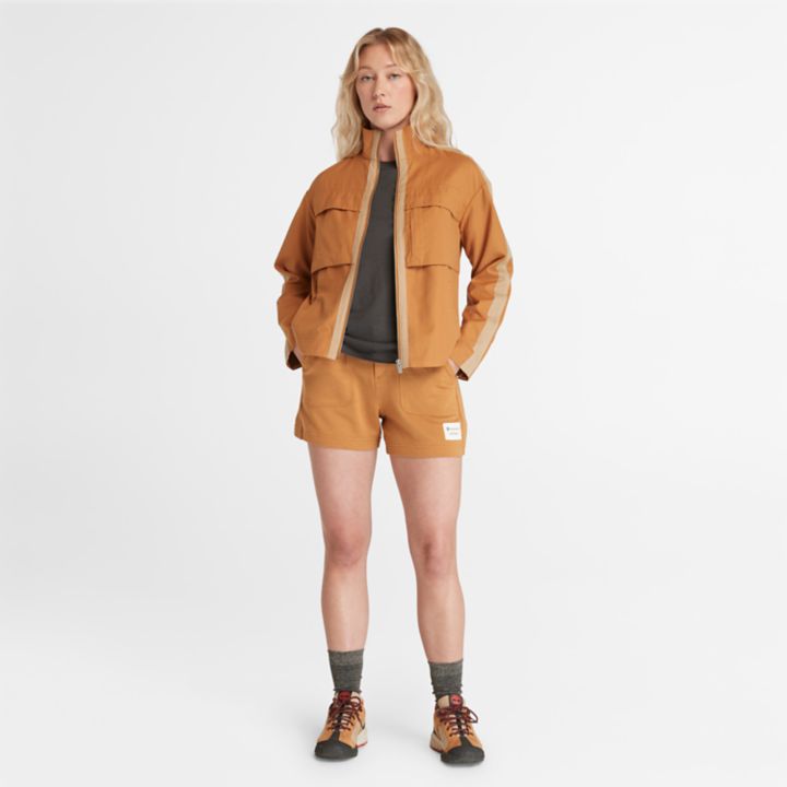 Shorts Timberland x Icebreaker Merino Terry Chino para Mulheres na cor Amarela