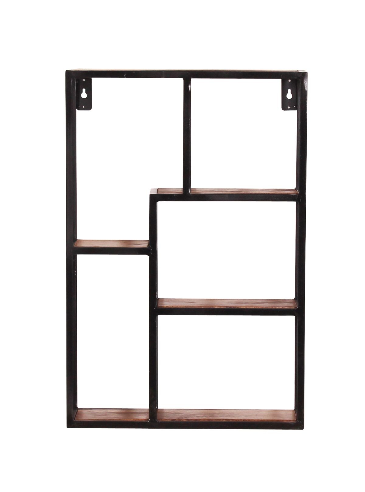 Wandregal Panama Mangoholz Metall Wandboard Ablage Regal HängeregalBücherregal