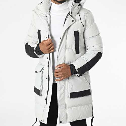 Doudoune Capuche Longue Blanc
