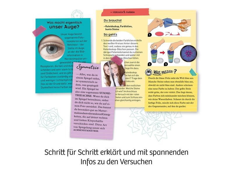 Kosmos Experimentierkasten Kaleidoskop Experimentierspass mit Spiegeln, Licht und strahlenden Farben!