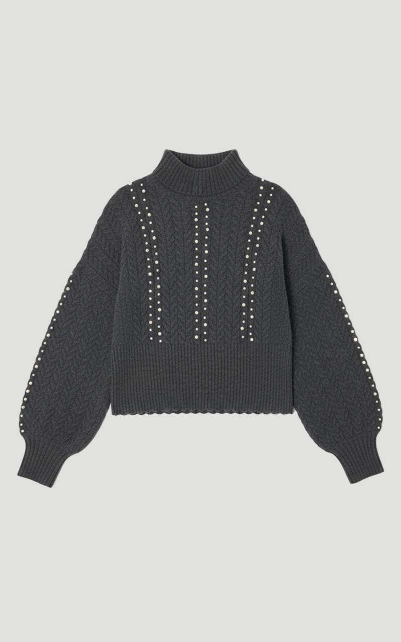 KarenMillen synthétiquell Torsadé Orné de Perles
