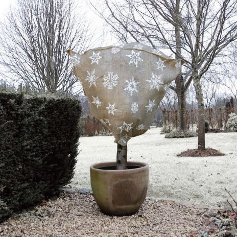 Nature winterhoes jute D 75 H 100 cm