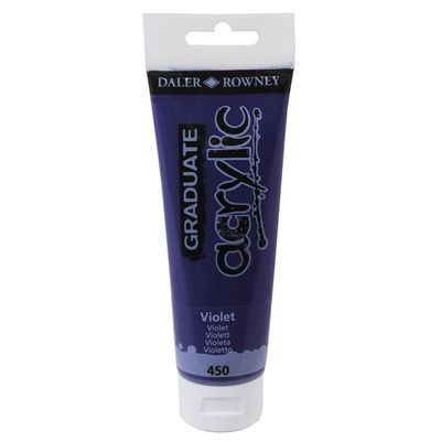 Daler-Rowney Graduate - Peinture acrylique - 120 ml - violet cadmium