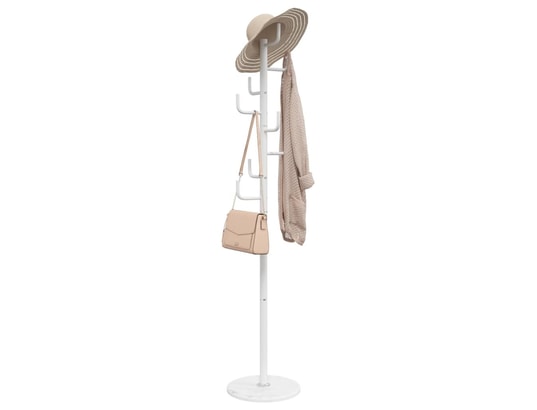 VIDAXL - Porte manteau Porte-manteau blanc 183 cm fer enduit de poudre
