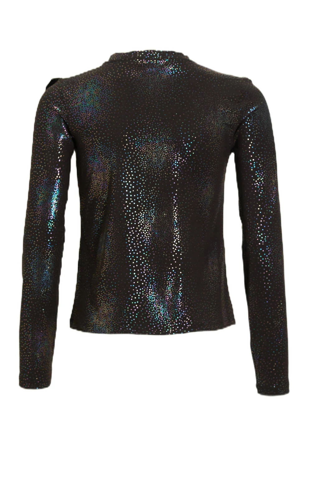 anytime longsleeve met ruffle zwart