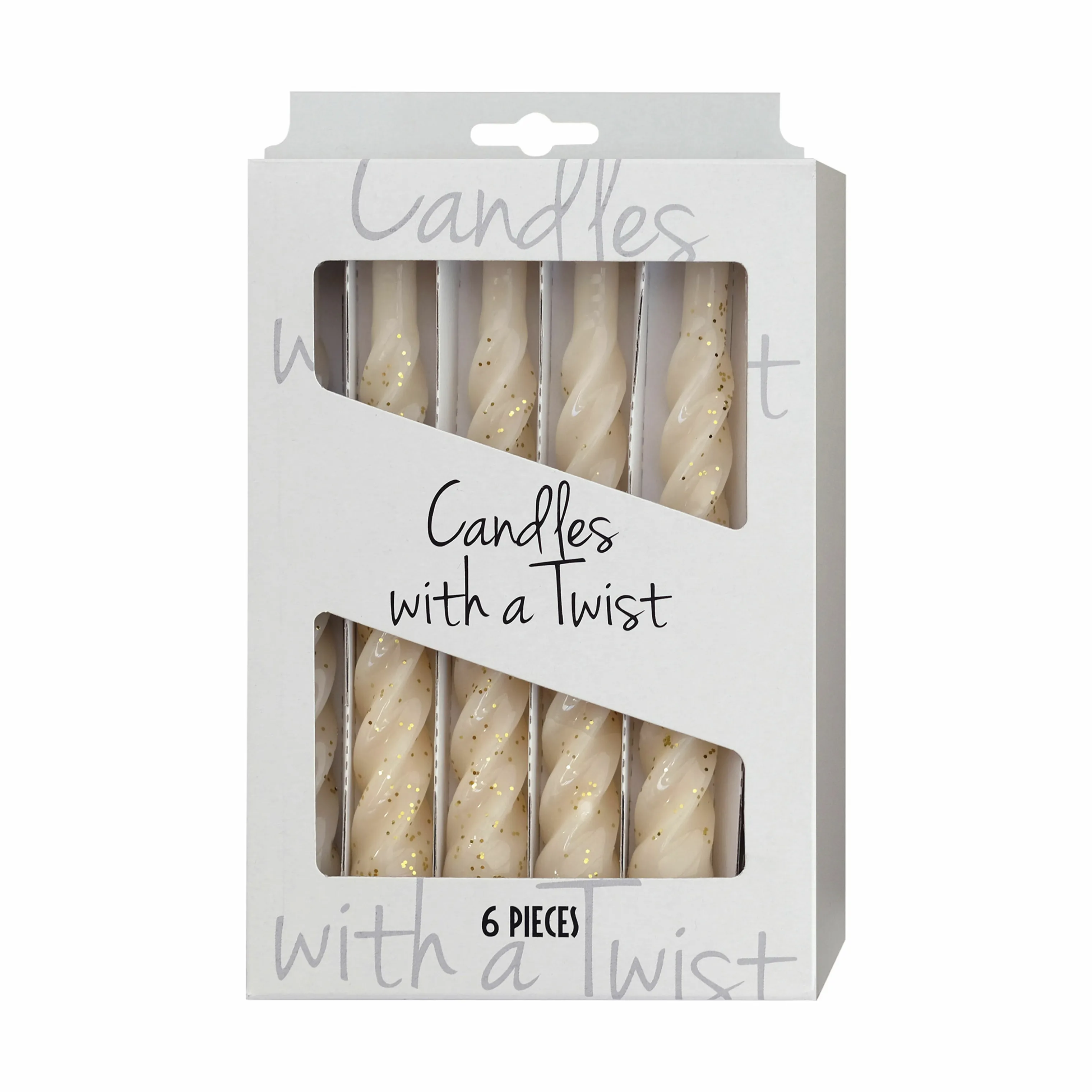 Candles with a twist Lys - 6 stk.