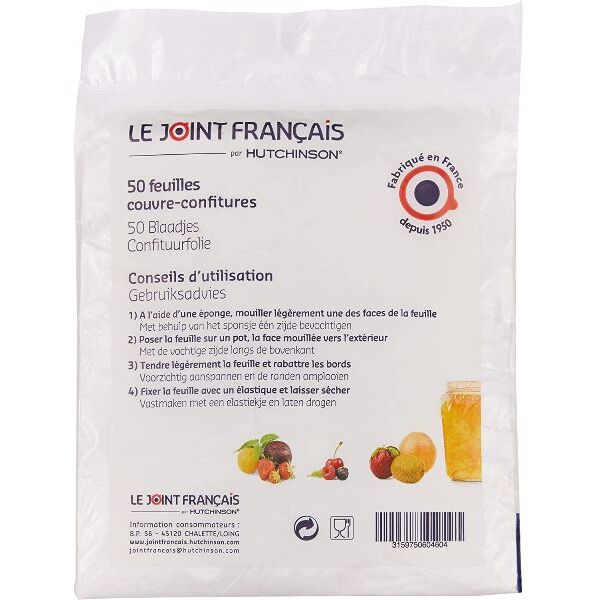 Sachet de 50 feuilles couvre-confitures