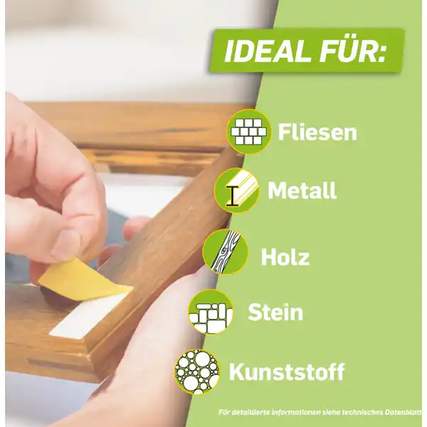 Klebe-Strips Kleben statt Bohren