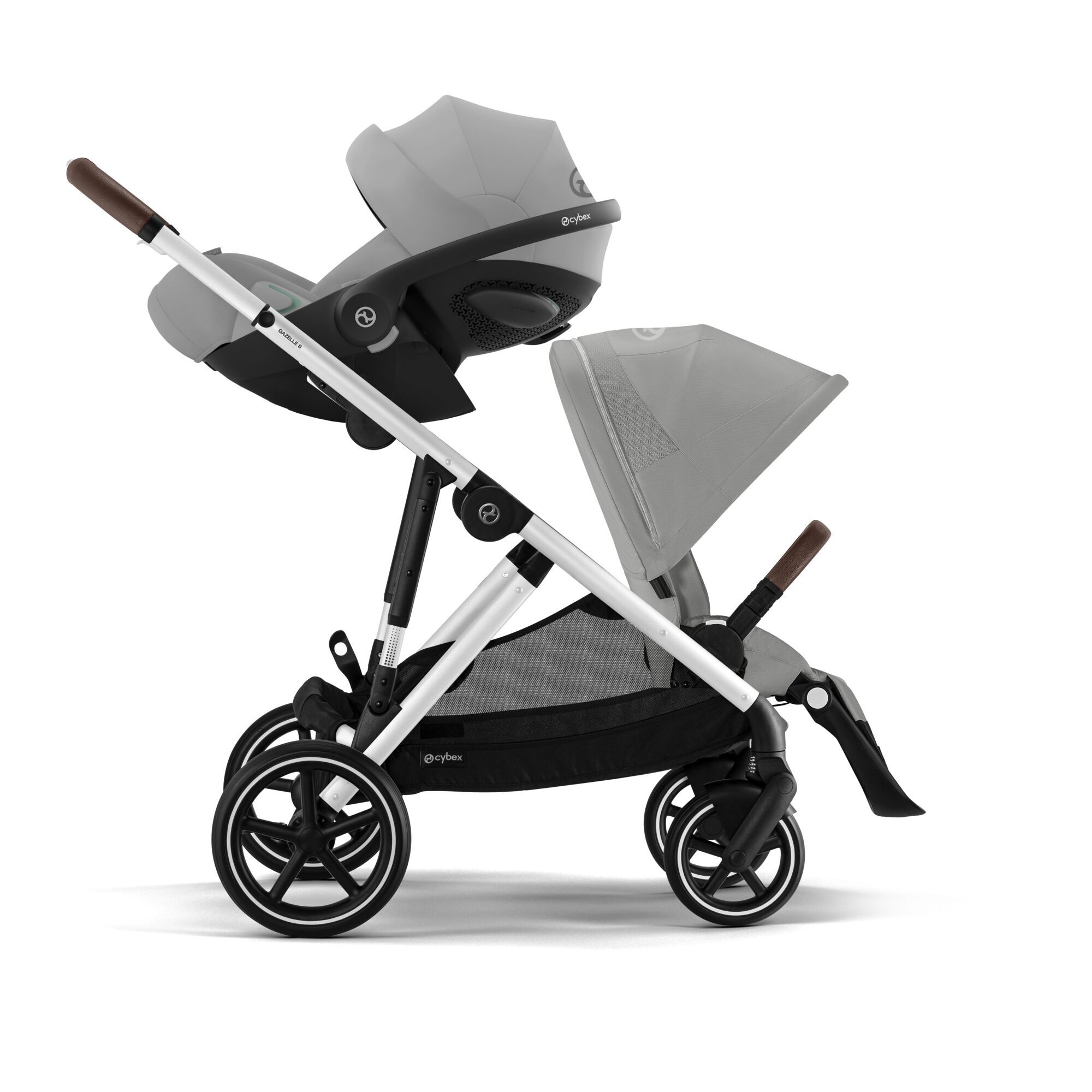 Gazelle S Stone Grey (Silver Frame)