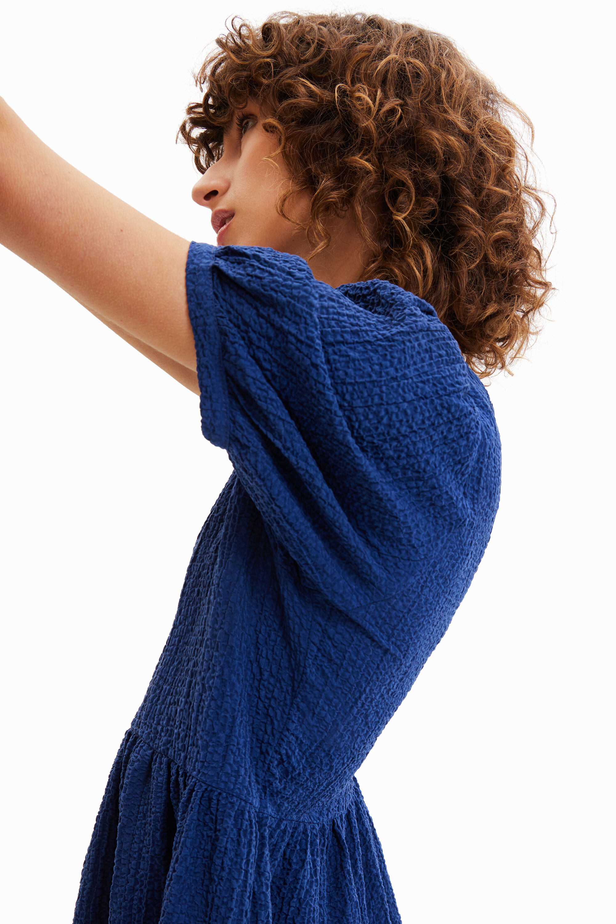 Robe courte texturée