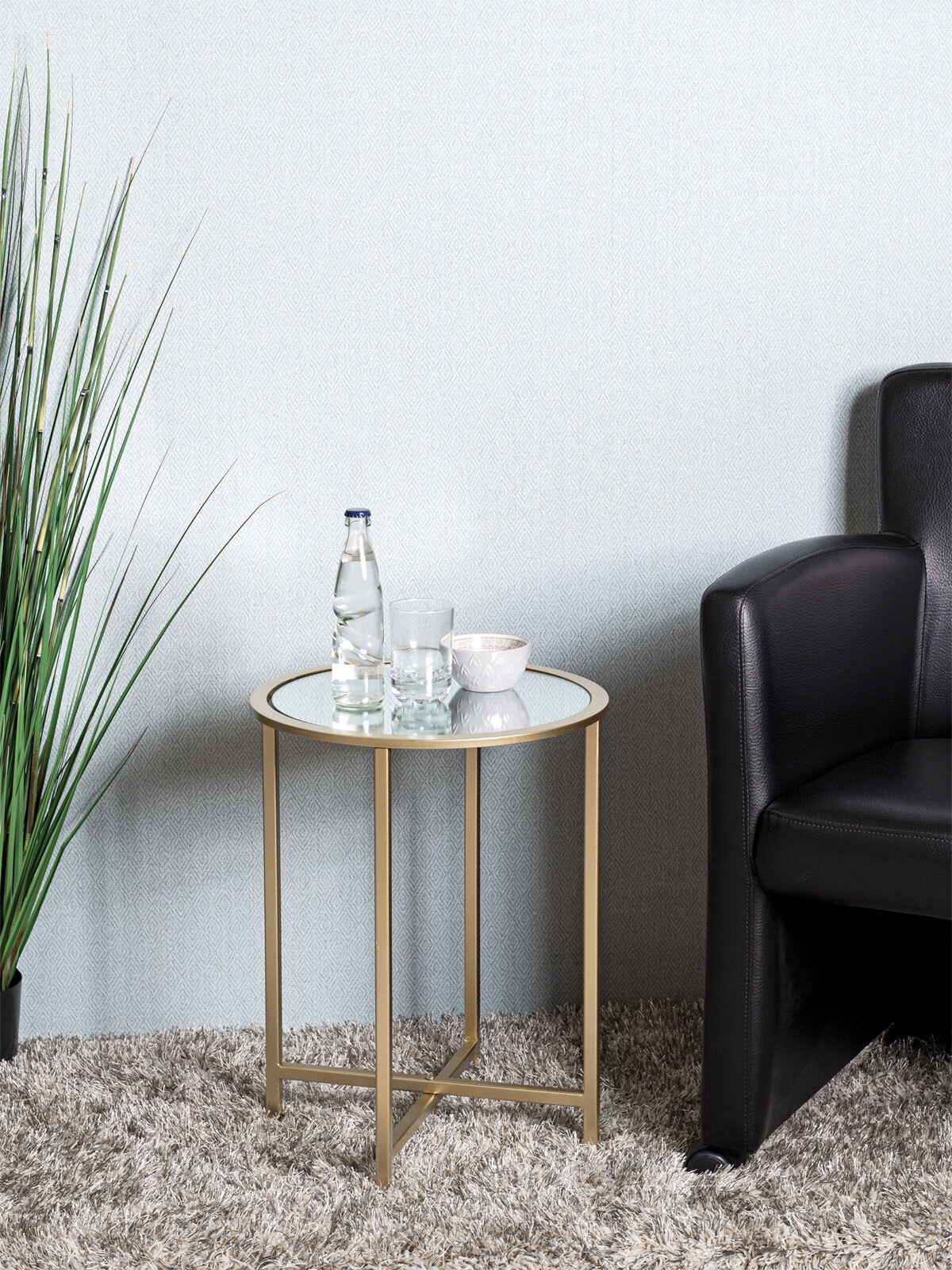 Beistelltisch LAGOS 39 x 53 cm goldfarbig