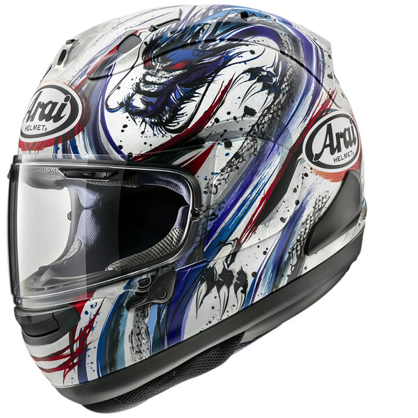 Arai - Casque RX-7V Evo Kiyonari Trico Blanc / Noir / Bleu