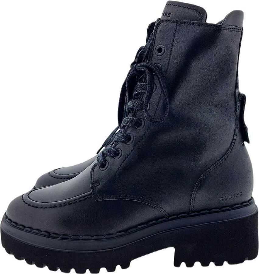 NUBIKK Veterboots Dames Fae Bobbi Maat: 40 Materiaal: Leer Kleur: Zwart