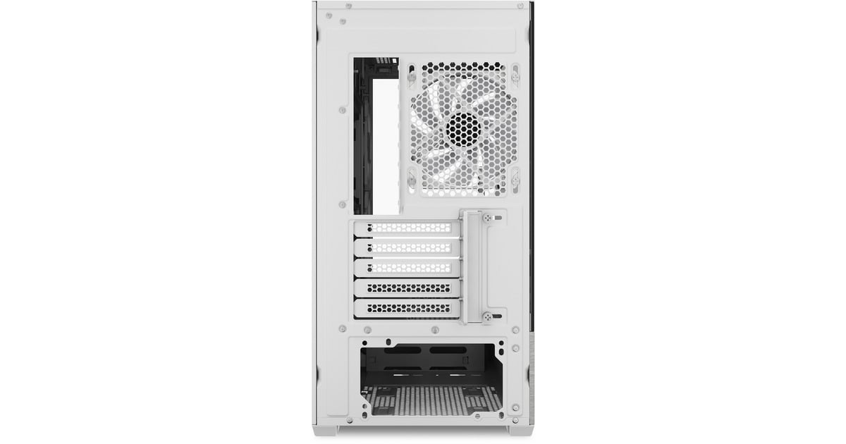 SharkoonMK7 ARGB mini tower behuizing  (Wit | 2x USB-A | 1x USB-C | RGB | Tempered Glass)