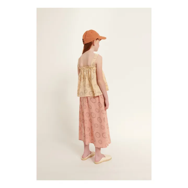 Weekend House Top Fleurs Coton Bio | Crème