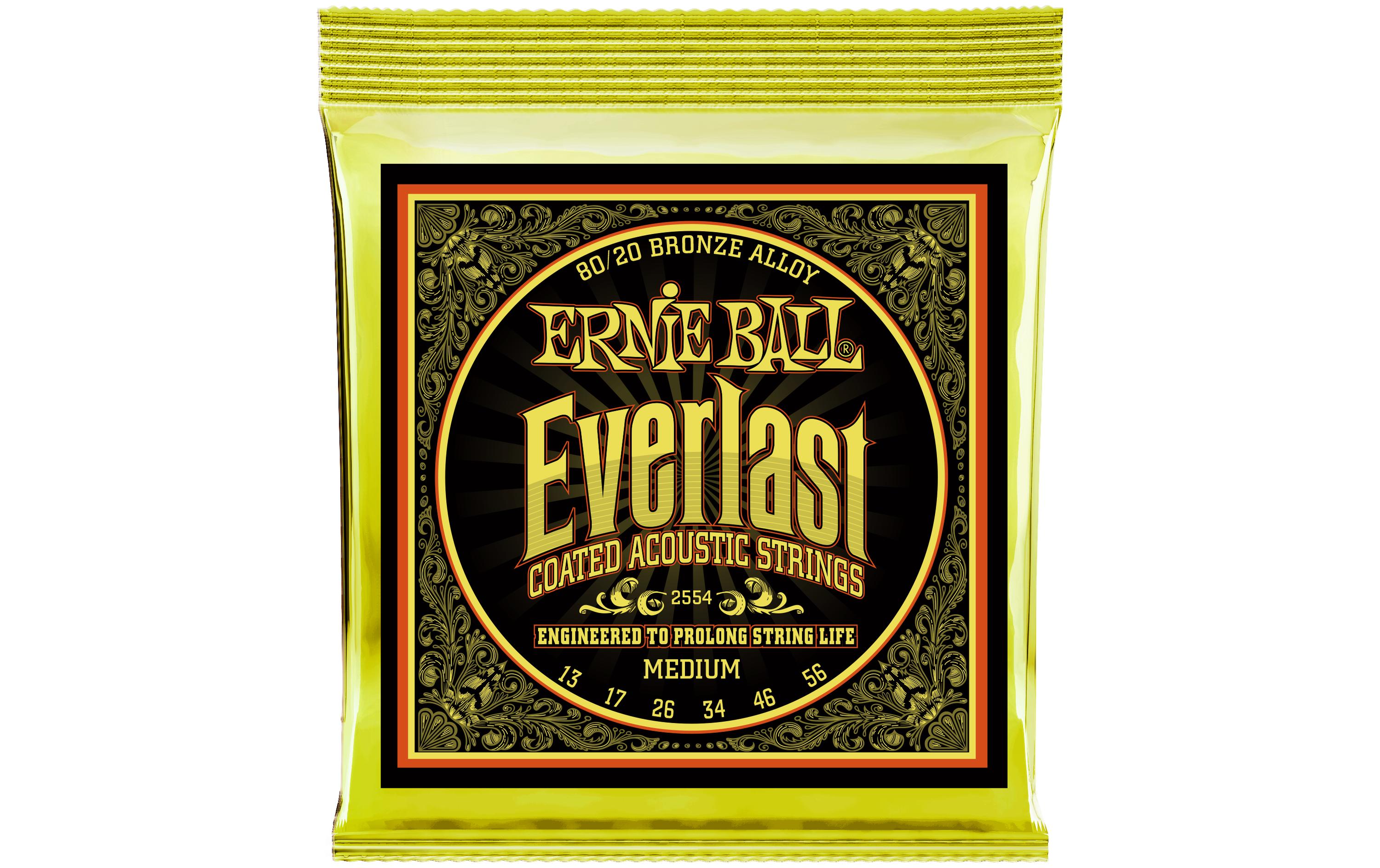 Gitarrensaiten 2554 Everlast CB 80/20 – Medium 13-56Saitensatz für Akustikgitarre