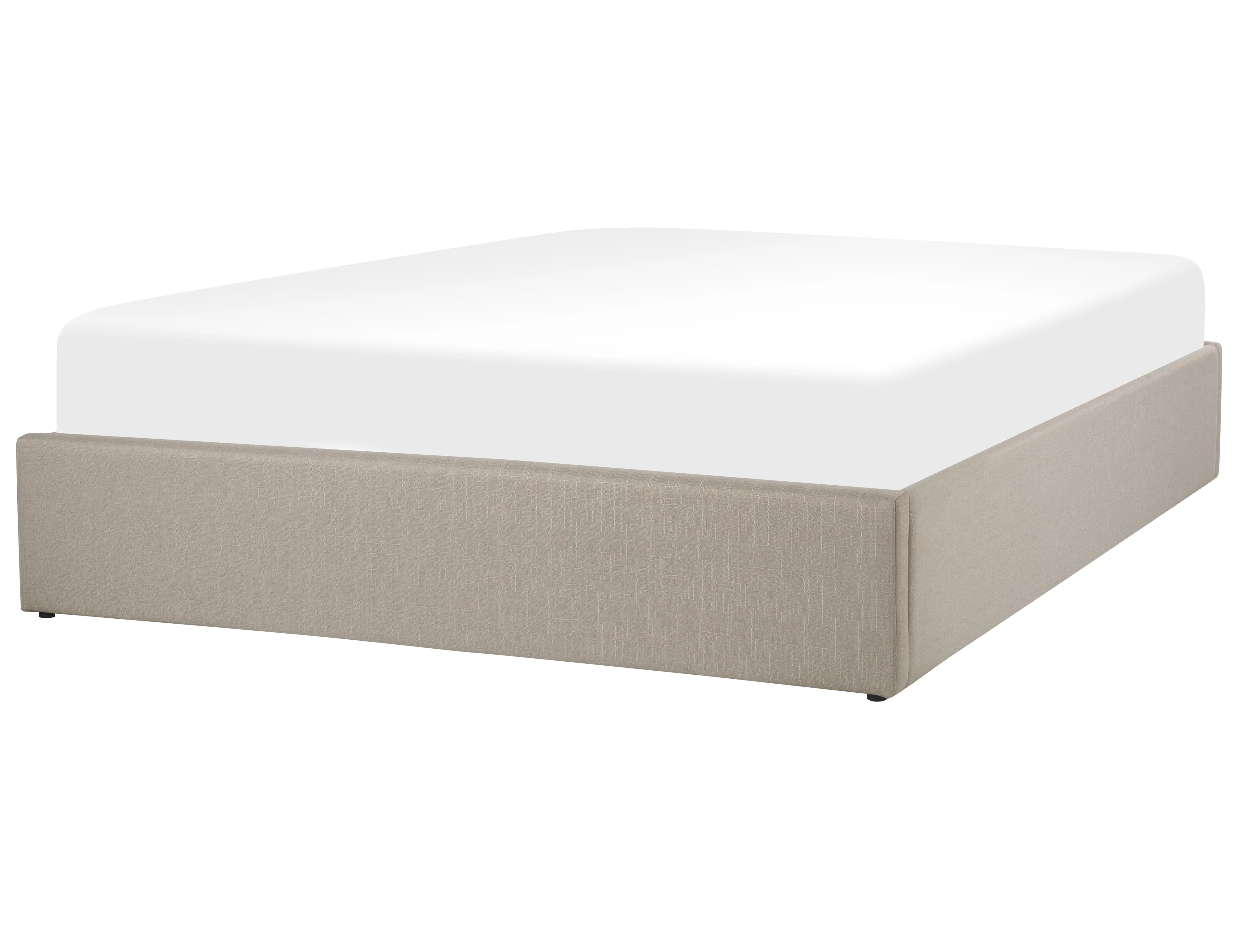 Opbergbed zonder hoofdbord Stof DINAN 160 x 200 cm Lichtbruin