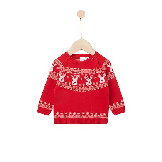 Noël Pull   Rouge        de               P'tit bisou