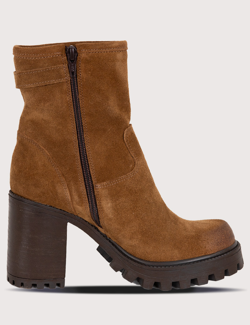 PAOYAMA BOTTINES ILDA PEAU MARRON