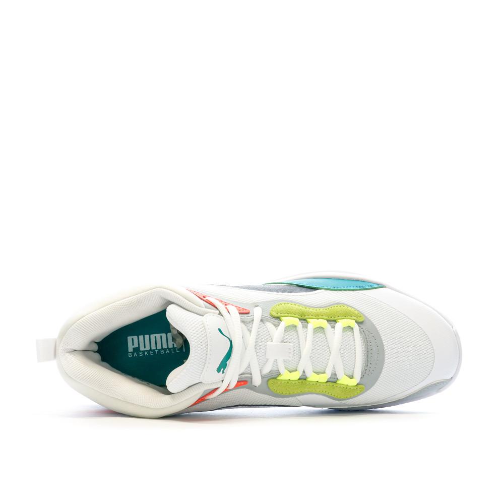 Puma Baskets Blanches/Jaune Homme Puma Playmaker Pro
