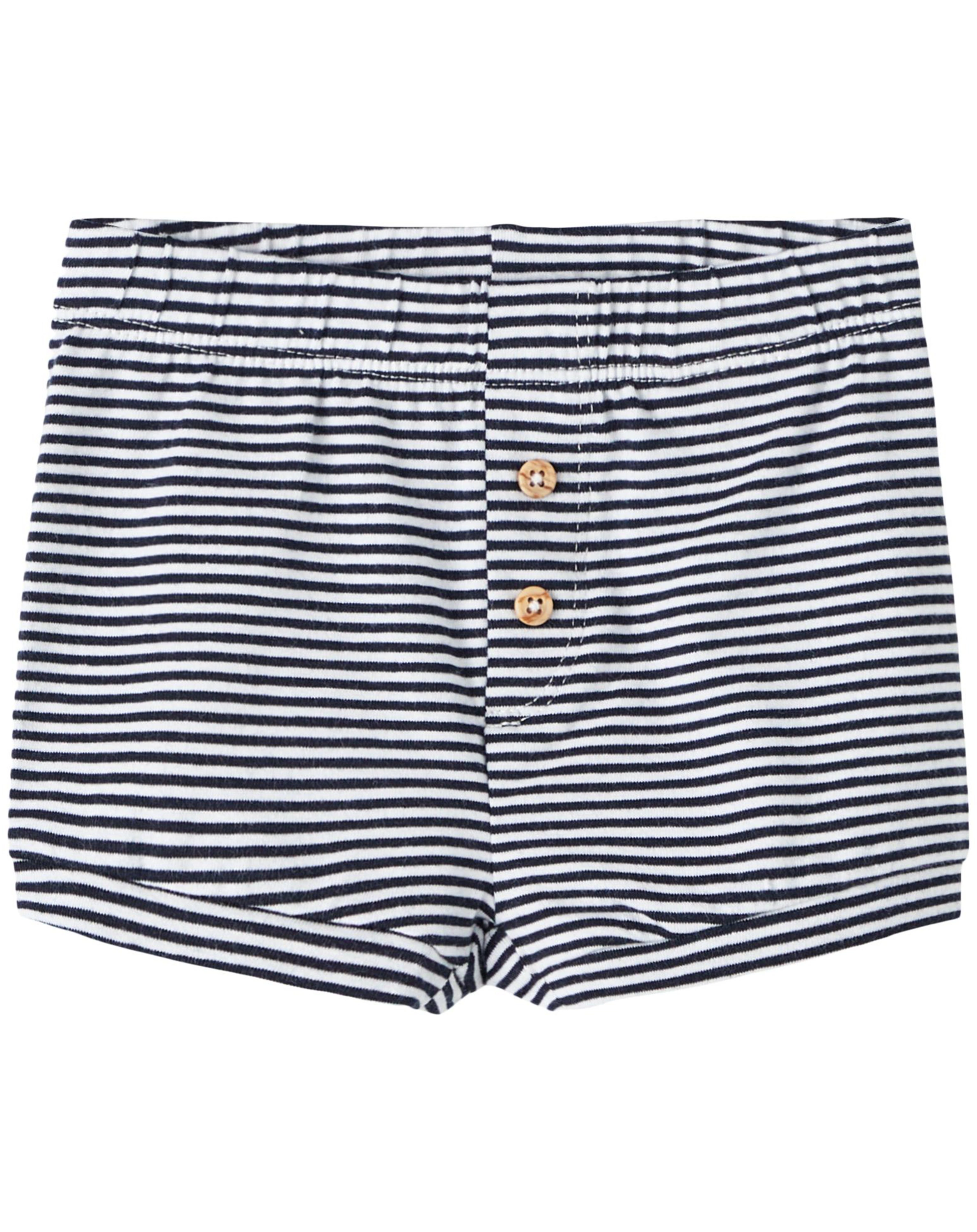 Shorts NBMFOAS gestreift in dark sapphire