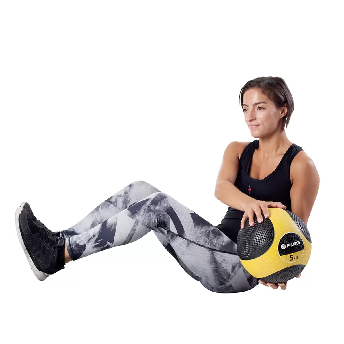 Medizinball Pure2Improve grün,schwarz