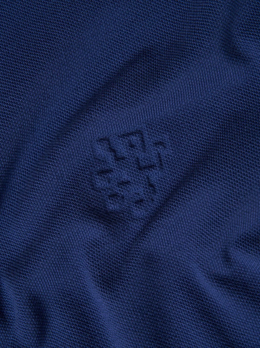 Polo piqué regular fit com riscas
