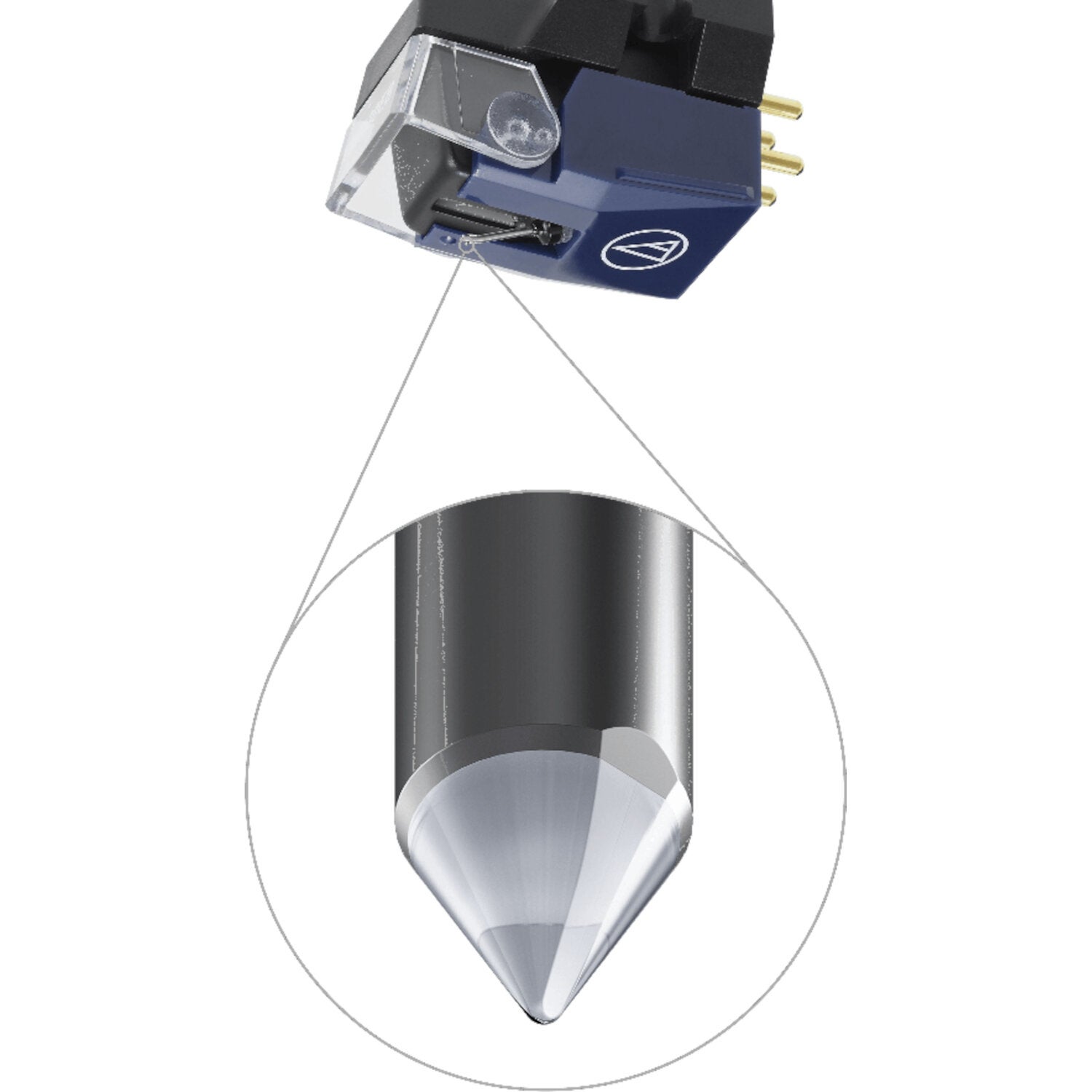 Audio Technica VM520EB high-end V-Magnet stereo cartridge, elliptische naald