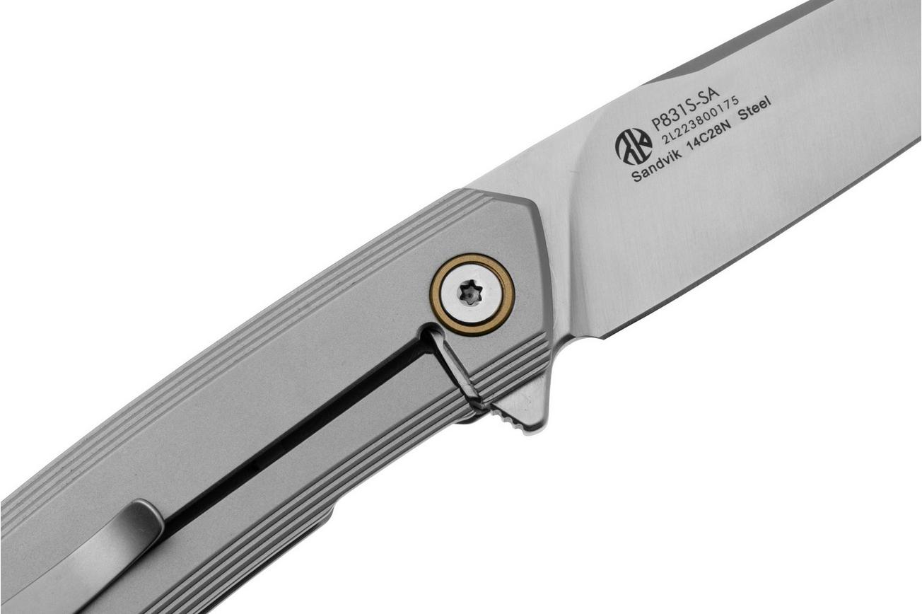 Ruike P831S-SA 14C28N, Stainless Steel Handle, zakmes