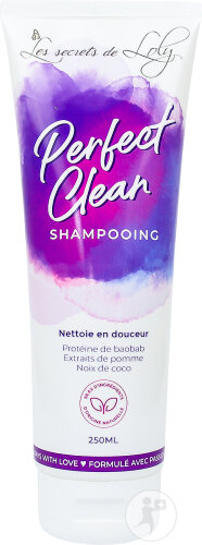 Les Secrets de Loly Perfect Clean Shampoing Cheveux Ondulés Bouclés Frisés Crépus 250ml