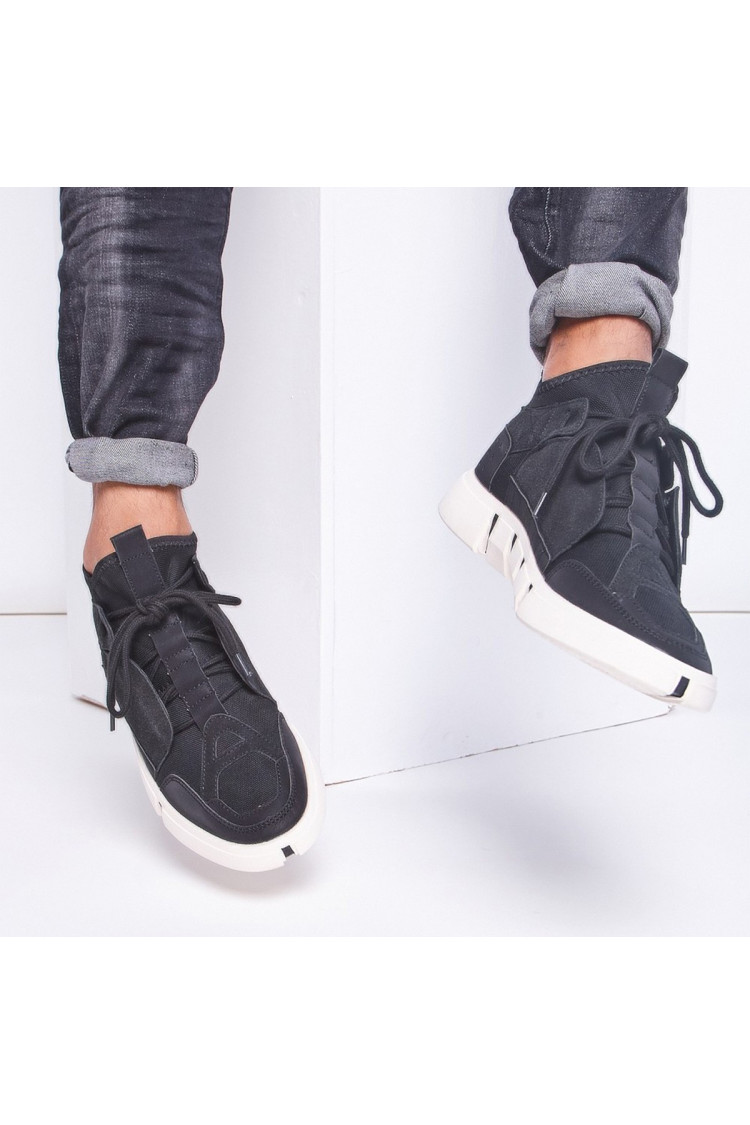 Baskets type chaussette noires
