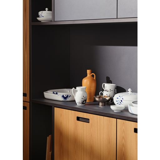 Royal Copenhagen Blå Mega Riflet Skål, 38 cl