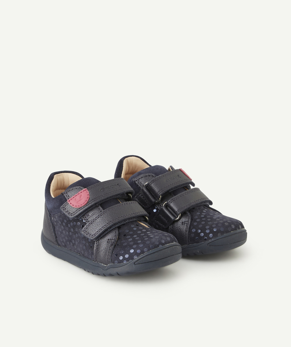 GEOXBASKETS MACCHIA BÉBÉ FILLE BLEU MARINE