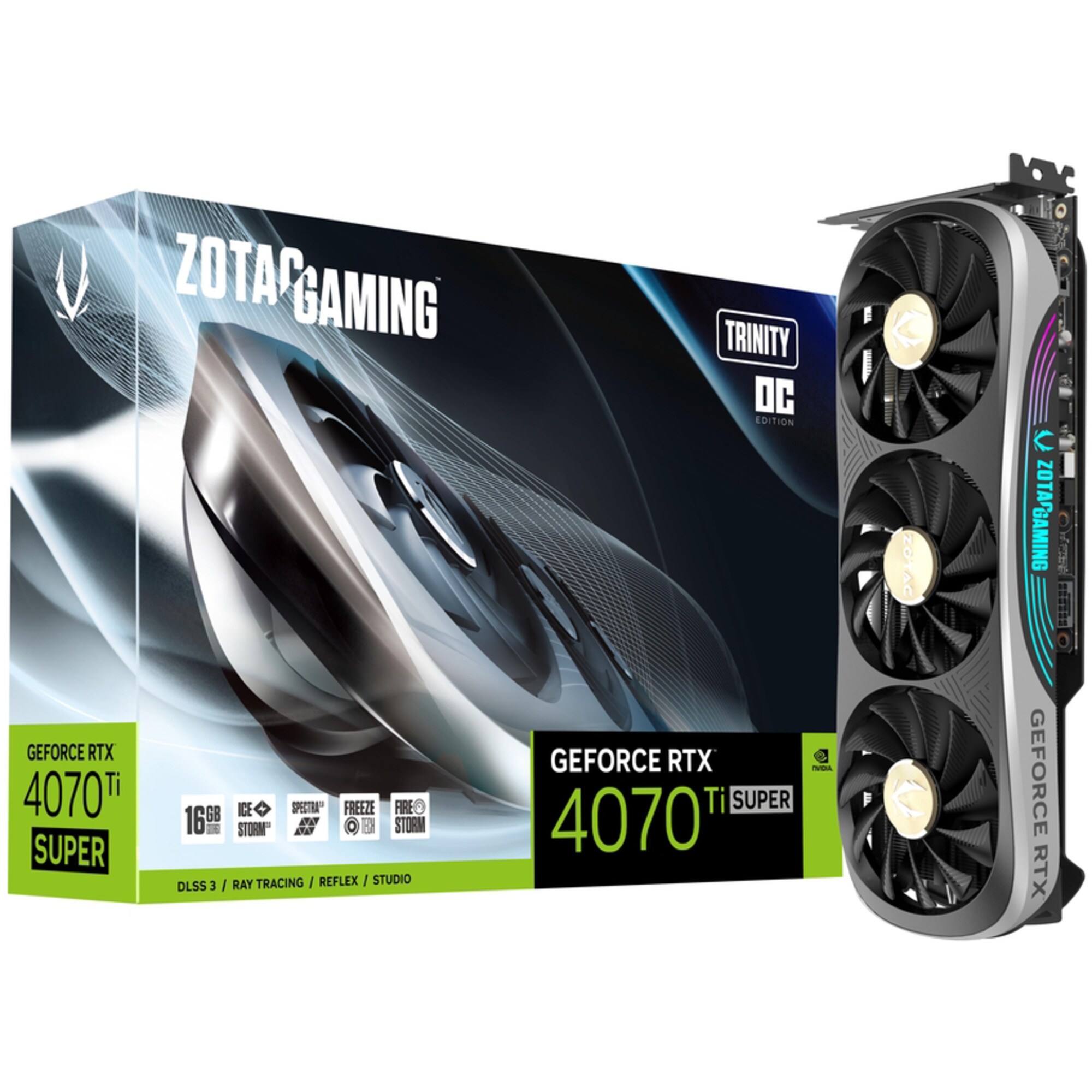 ZOTAC Grafikkarte GeForce RTX 4070 Ti SUPER Trinity OC 16GB