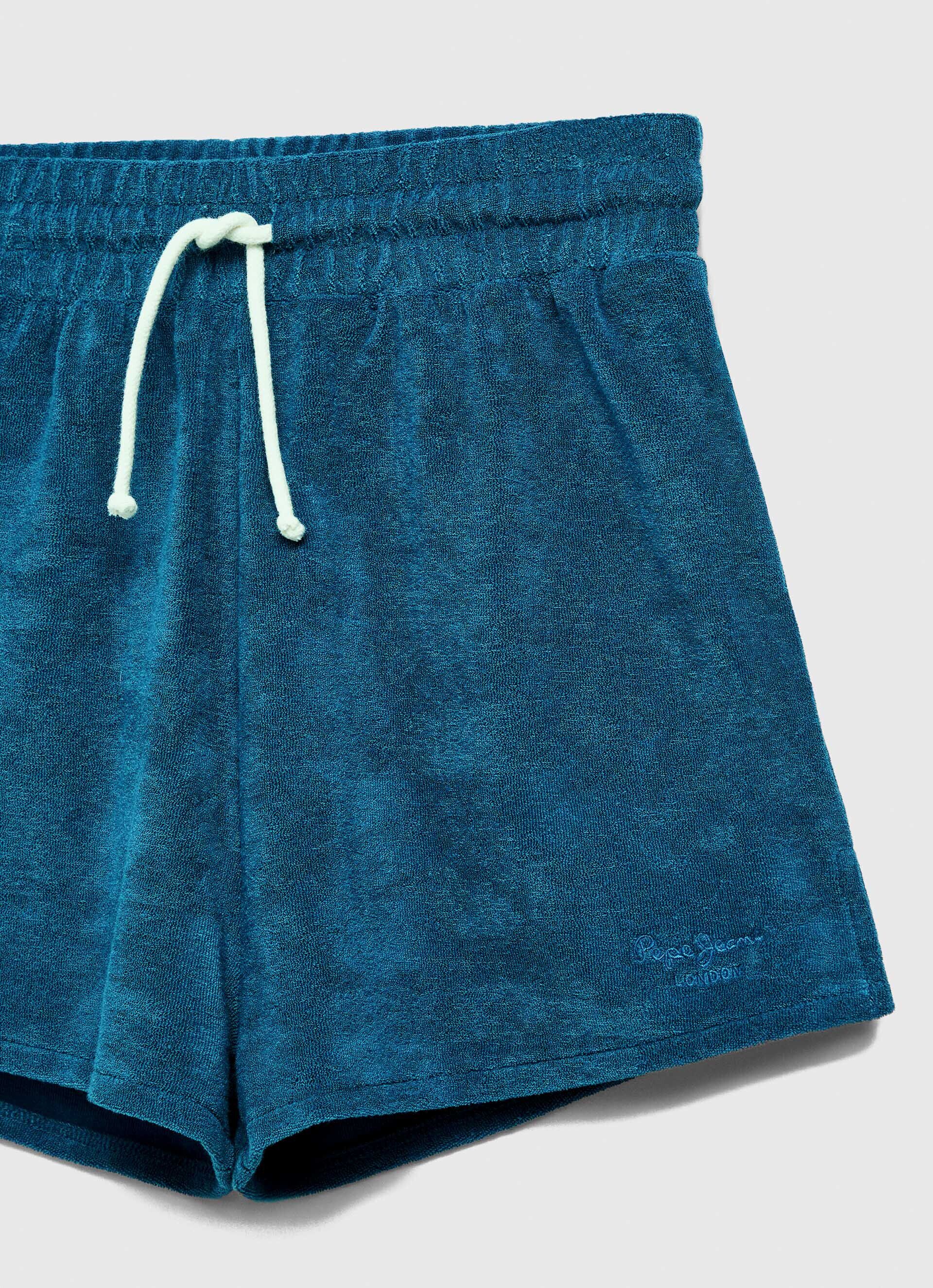 Calção esportivo com logo bordado - Jarman azul