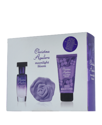 Christina Aguilera Moonlight Bloom Set mit Shower Gel & Bath Fizz 15ml-50ml-75g