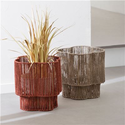 Cache-pot tressé