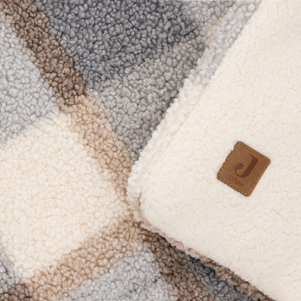 Jollein Check Boucle Boxkleed 100x100cm