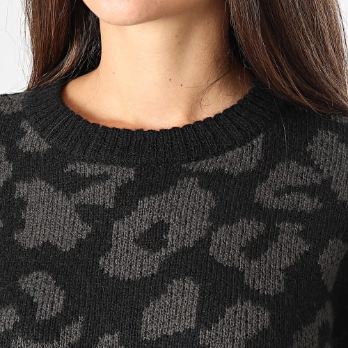 Pull Femme Sille Noir Gris Anthracite